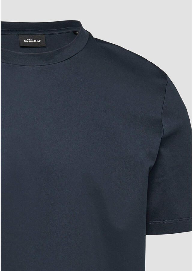 S.Oliver BLACK LABEL Regular fit T-shirt van puur katoen