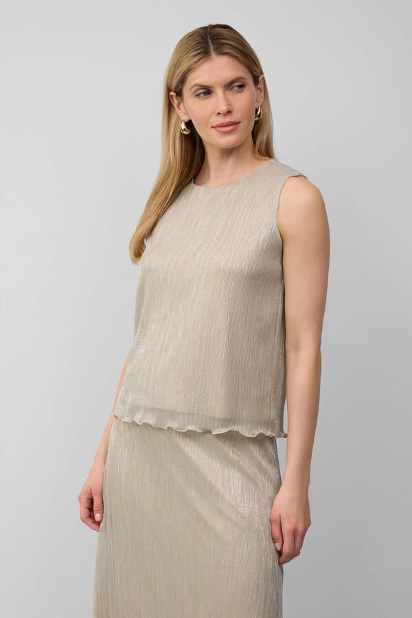 S.Oliver BLACK LABEL Loose fit plissétop met effectgaren - Foto 3