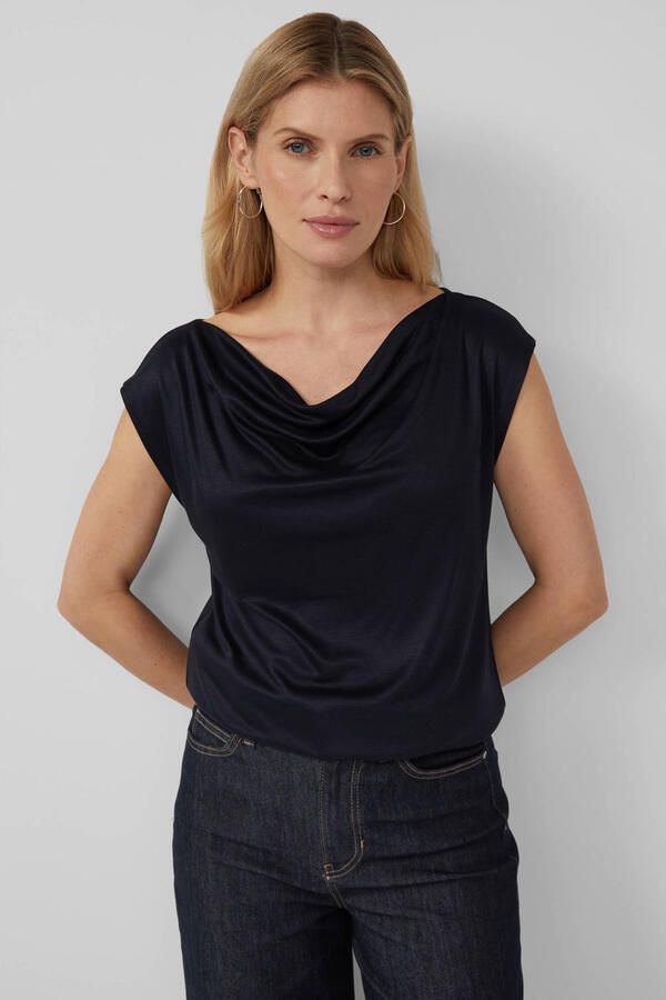 S.Oliver BLACK LABEL Regular fit blousetop van pure viscose