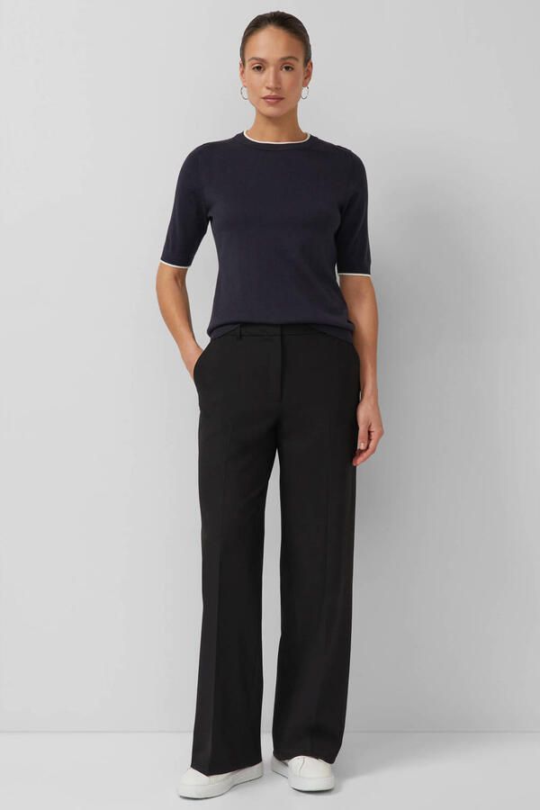 S.Oliver BLACK LABEL regular fit t-shirt van mix van katoen en modal - Foto 3