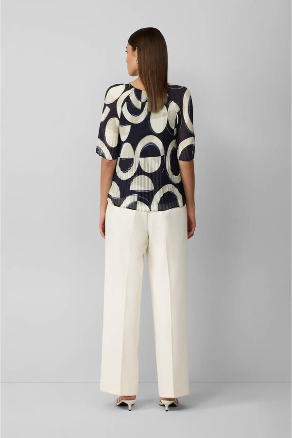 S.Oliver BLACK LABEL Regular fit chiffon blouse met korte raglanmouwen