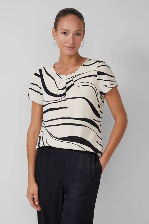 S.Oliver BLACK LABEL Blouse met korte mouwen met print all-over - Foto 2