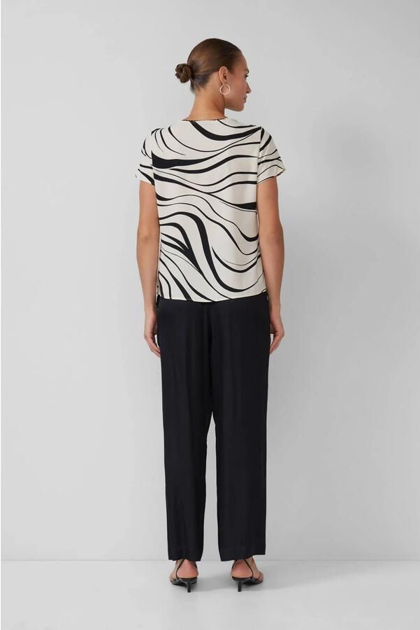 S.Oliver BLACK LABEL Blouse met korte mouwen met print all-over