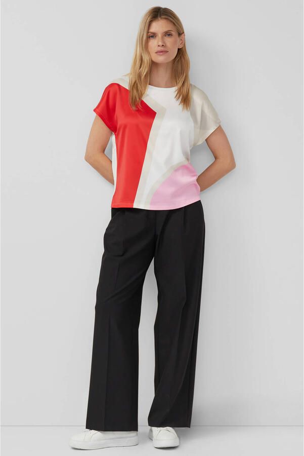 S.Oliver BLACK LABEL T-shirt met all-over motief regular fit - Foto 3