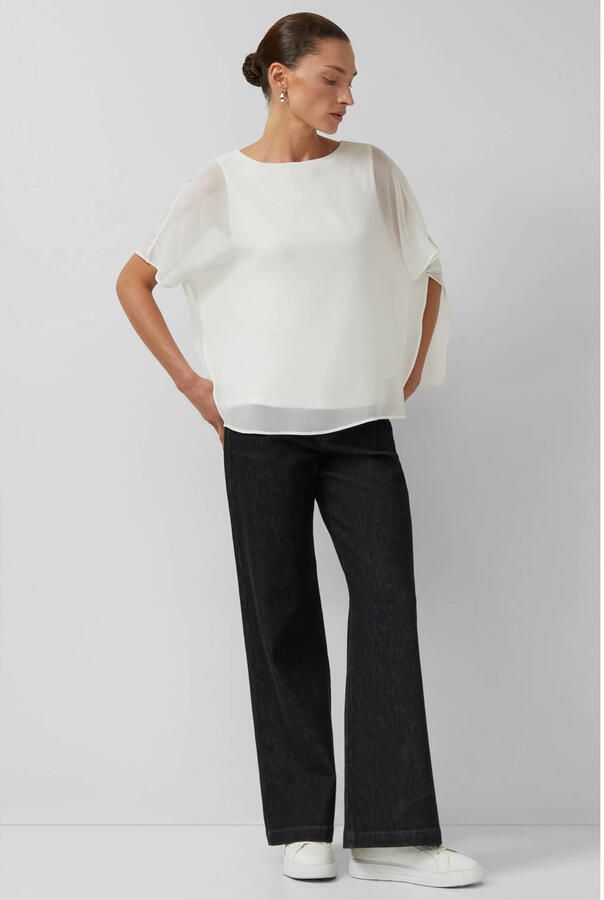 S.Oliver BLACK LABEL loose fit top van viscosemix - Foto 3