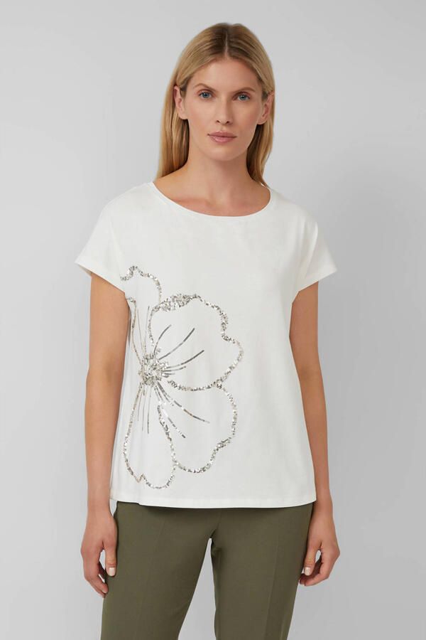 S.Oliver BLACK LABEL Regular fit T-shirt van katoenmix - Foto 2