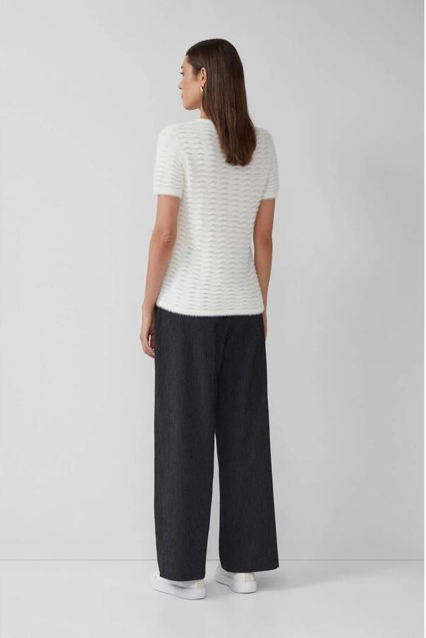 S.Oliver BLACK LABEL Regular fit gebreid shirt van viscosemix