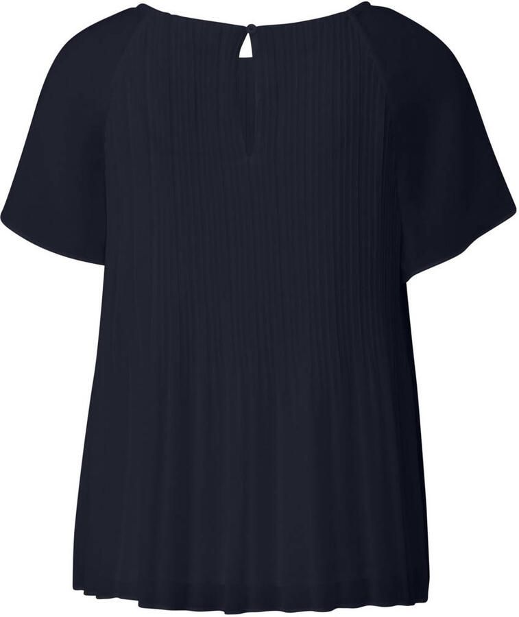 S.Oliver BLACK LABEL Regular fit chiffon blouse met korte raglanmouwen - Foto 3