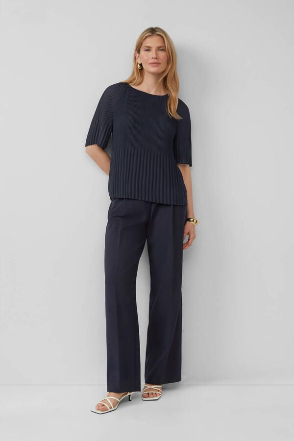 S.Oliver BLACK LABEL Regular fit chiffon blouse met korte raglanmouwen - Foto 2