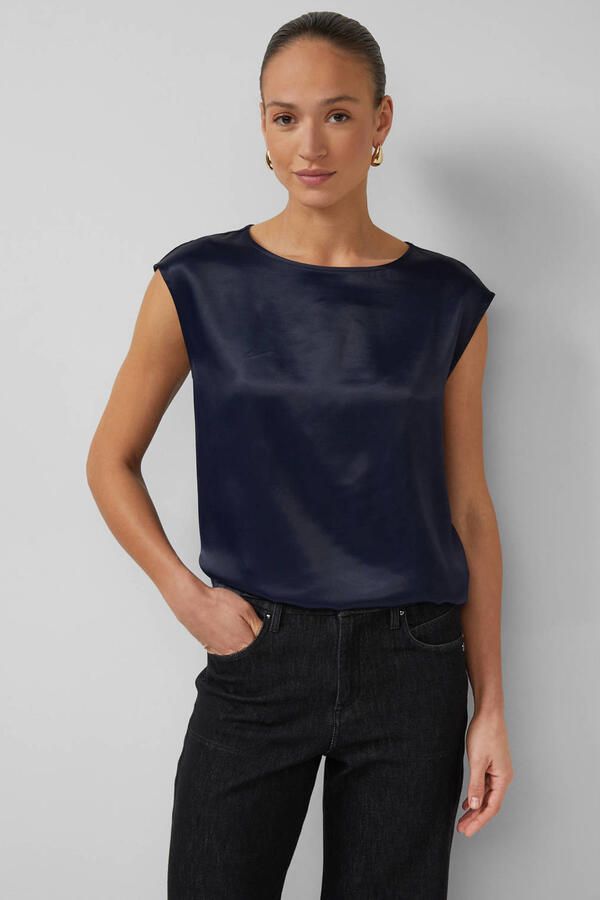 S.Oliver BLACK LABEL relaxed fit blouseshirt van viscosemix