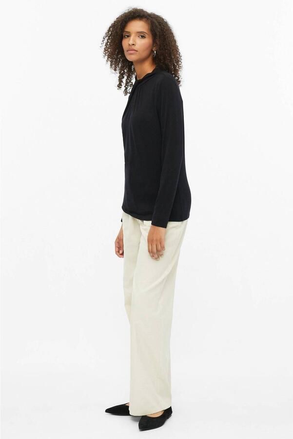 S.Oliver BLACK LABEL top met cut-out zwart - Foto 2