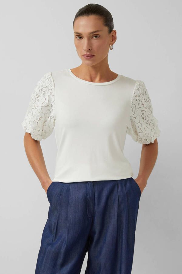 S.Oliver BLACK LABEL regular fit T-shirt van viscosemix