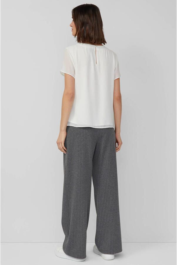 S.Oliver BLACK LABEL Regular fit blouseshirt met semi-transparante mouwen - Foto 3