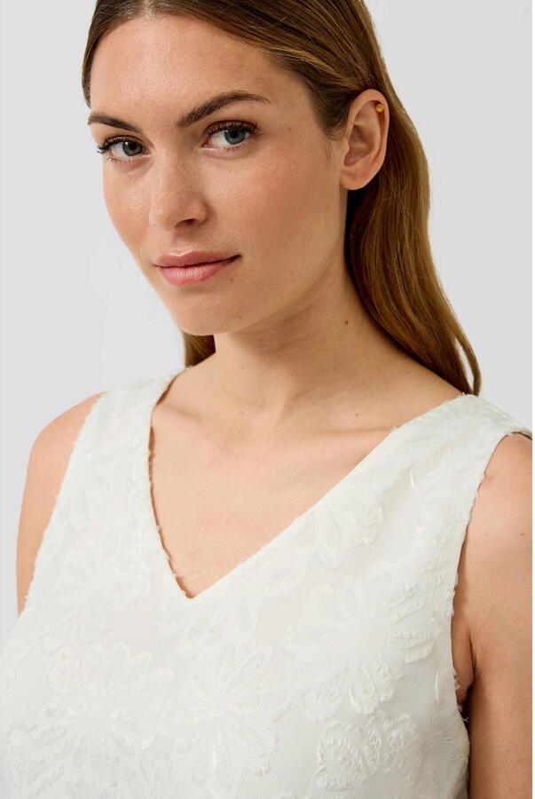 S.Oliver BLACK LABEL regular fit top met bloemenmotief - Foto 2