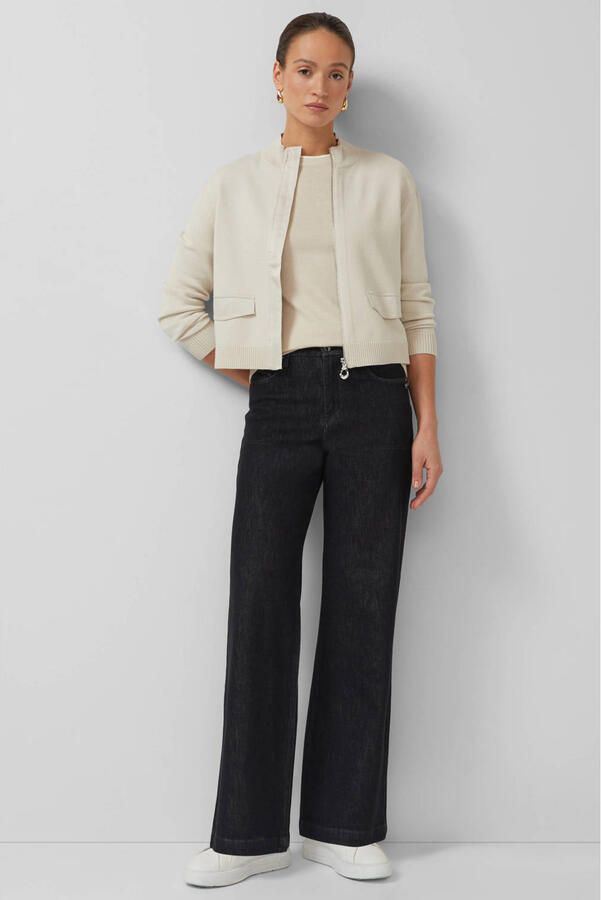 S.Oliver BLACK LABEL regular fit t-shirt van mix van katoen en modal - Foto 2