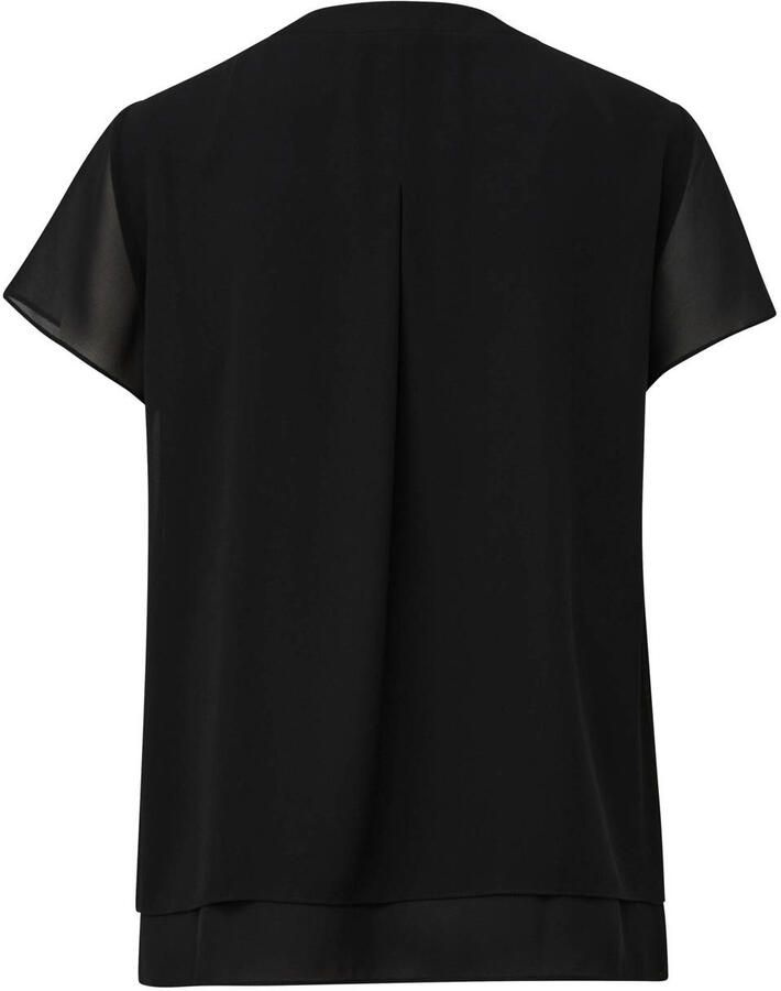S.Oliver BLACK LABEL Shirtblouse in dubbel-laag-look en met v-halslijn - Foto 3