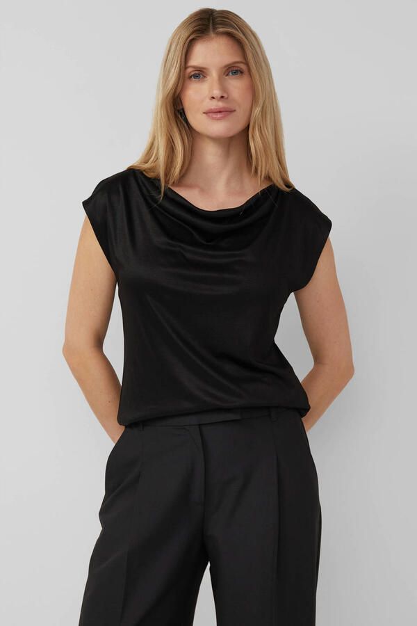 S.Oliver BLACK LABEL Regular fit blousetop van pure viscose