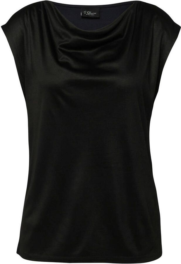 S.Oliver BLACK LABEL Regular fit blousetop van pure viscose - Foto 2
