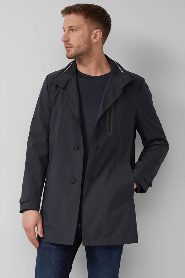S.Oliver BLACK LABEL trenchcoat donkerblauw