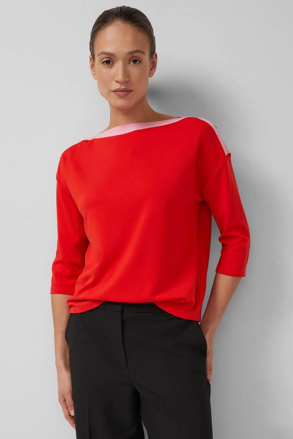 S.Oliver BLACK LABEL trui rood fijn gebreid