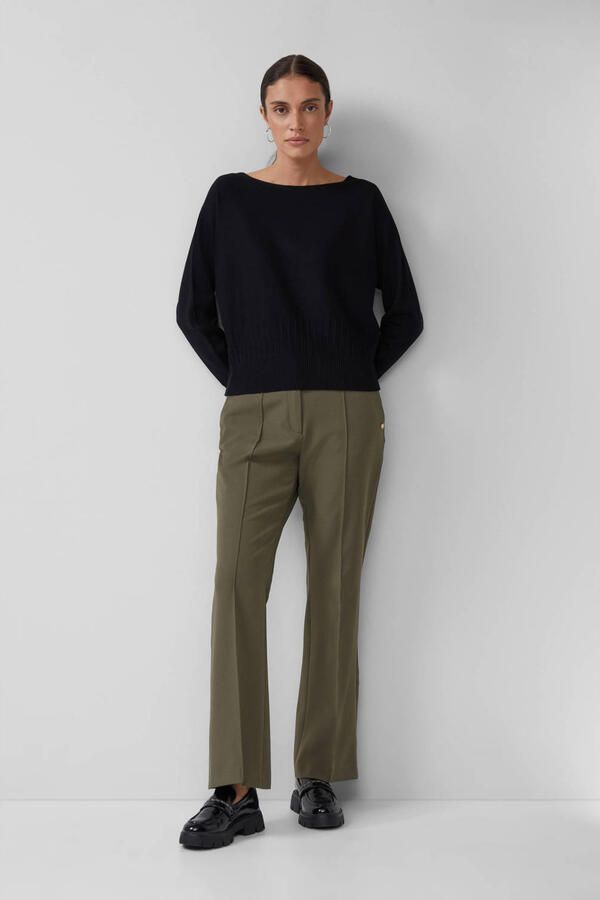 S.Oliver BLACK LABEL Comfort fit gebreide pullover van viscosemix