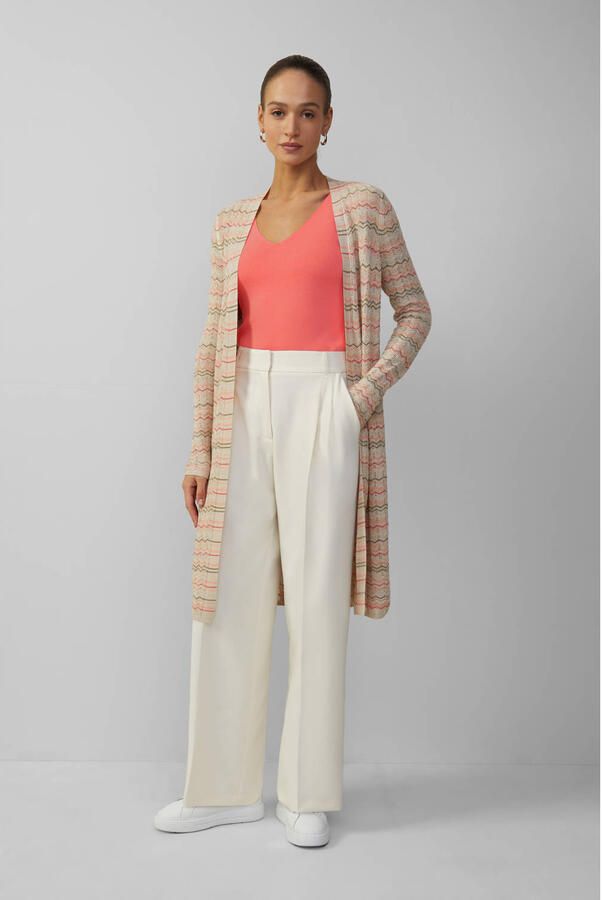 S.Oliver BLACK LABEL Relaxed fit lange cardigan van viscosemix