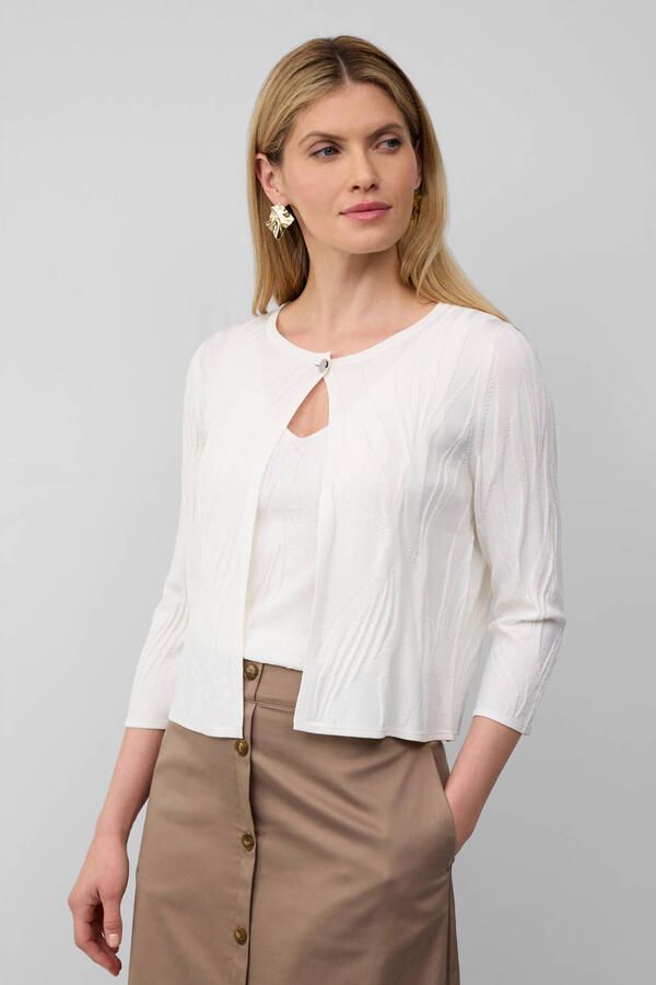 S.Oliver BLACK LABEL Korte cardigan van viscosemix - Foto 3