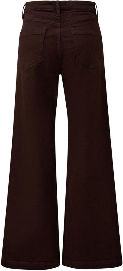 S.Oliver BLACK LABEL wide leg jeans donkerbruin