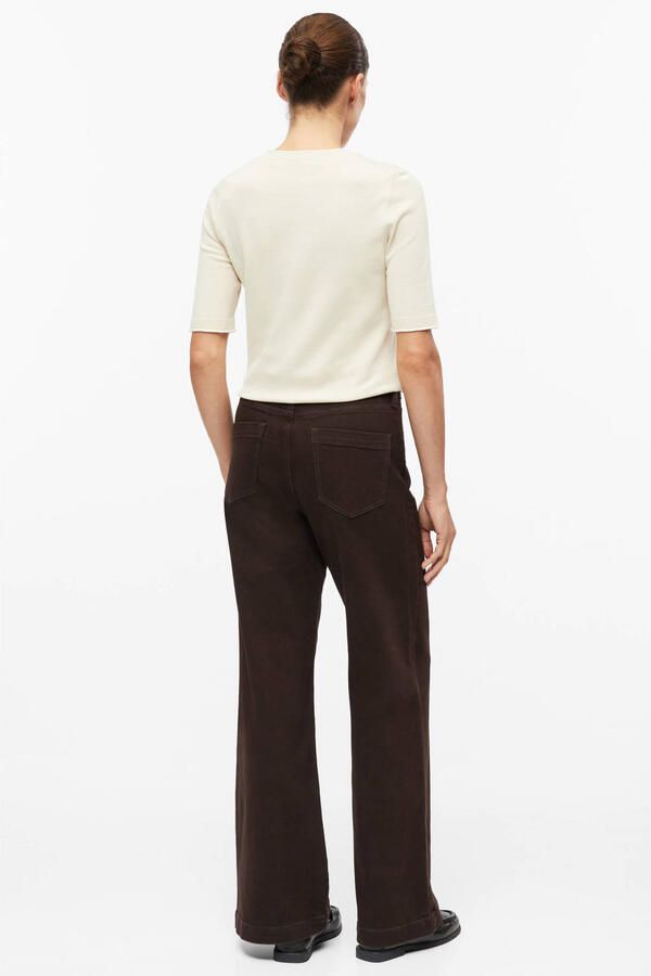 S.Oliver BLACK LABEL wide leg jeans donkerbruin - Foto 2