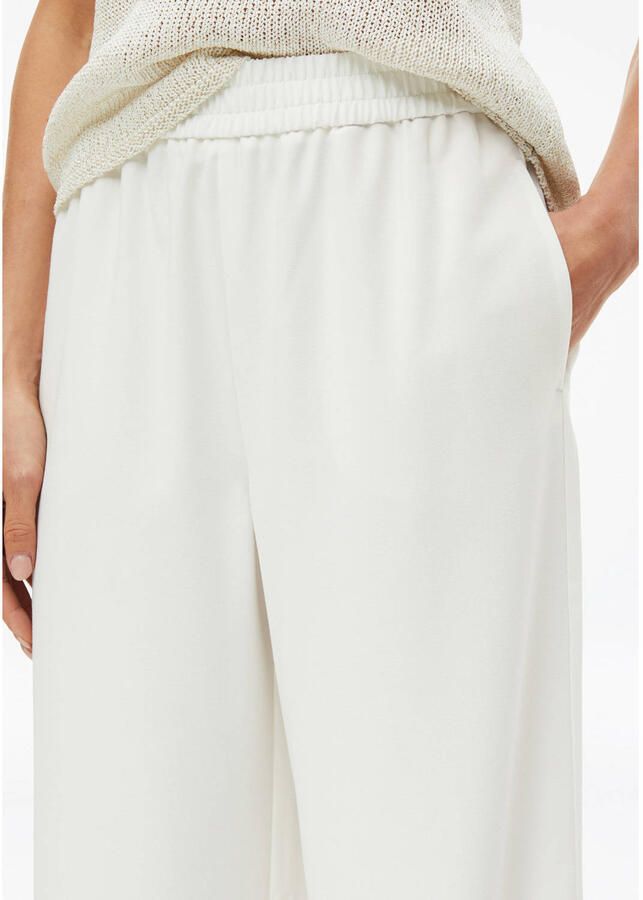 S.Oliver BLACK LABEL wide leg regular waist broek wit - Foto 2