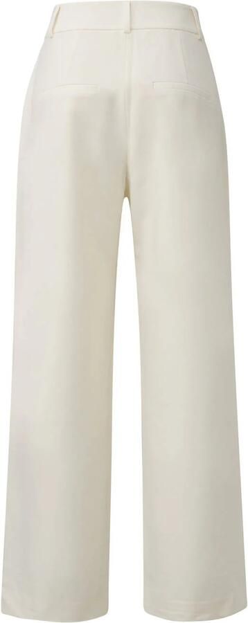 S.Oliver BLACK LABEL wide leg regular waist pantalon wit - Foto 2