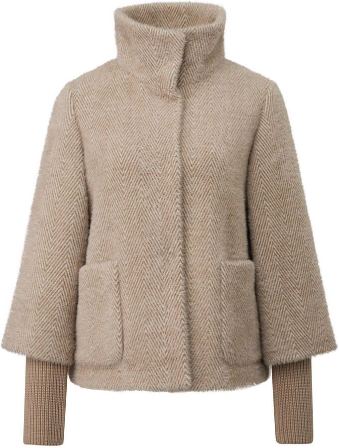 S.Oliver BLACK LABEL winterjas met print ecru