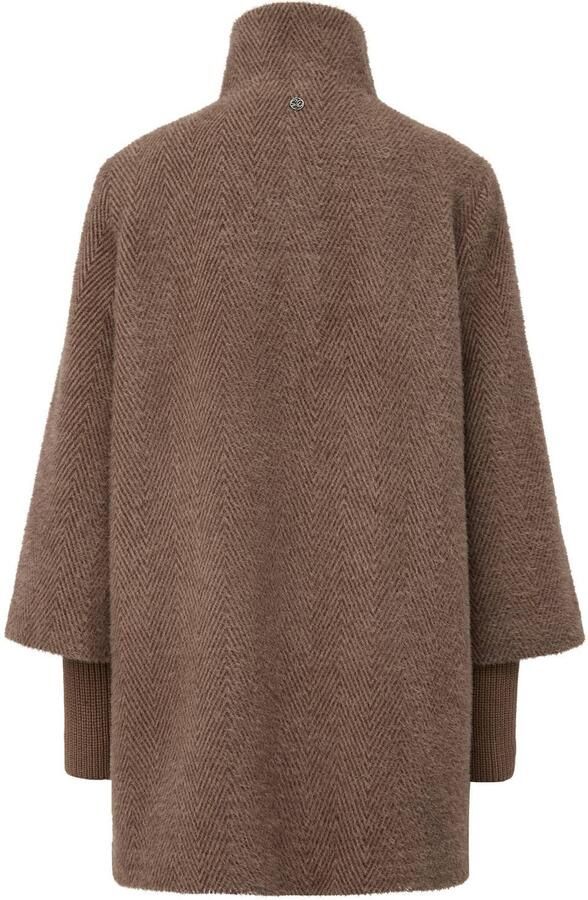 S.Oliver BLACK LABEL wintermantel met print bruin
