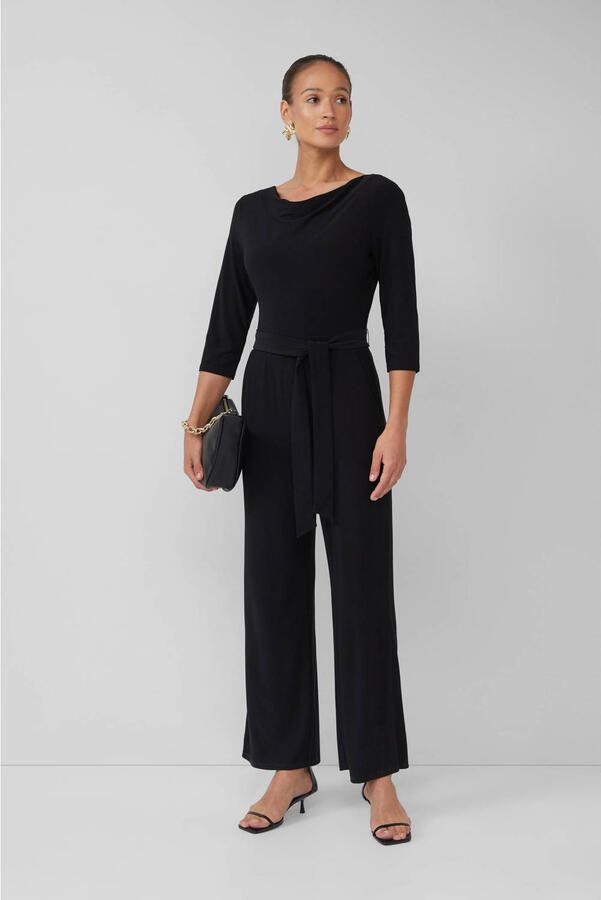 S.Oliver BLACK LABEL Regular fit jumpsuit met cascadehals - Foto 3