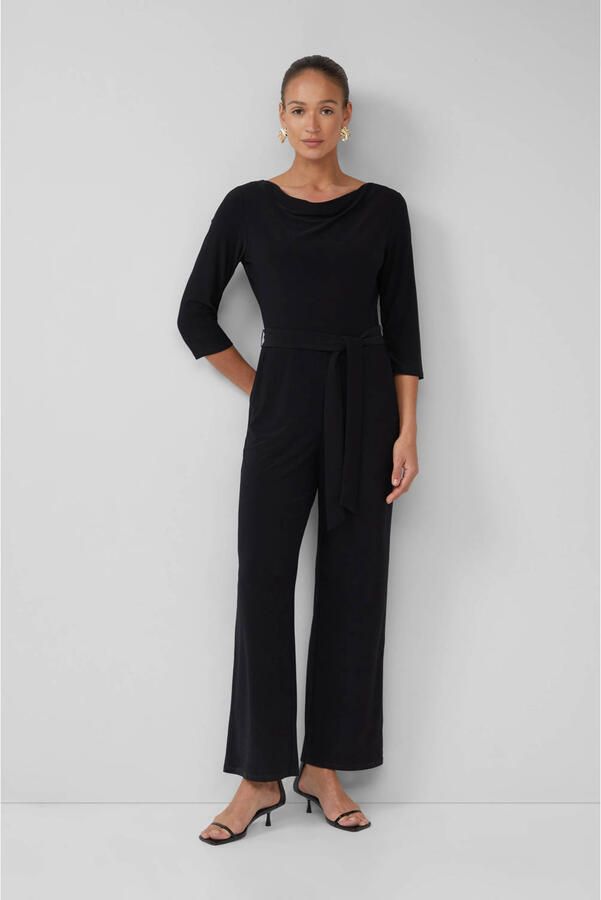 S.Oliver BLACK LABEL Regular fit jumpsuit met cascadehals - Foto 2
