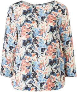 S.Oliver BLACK LABEL Gedessineerde blouse met all-over bloemenprint