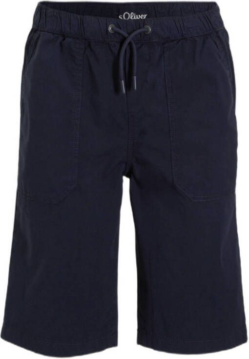 S.Oliver casual short donkerblauw