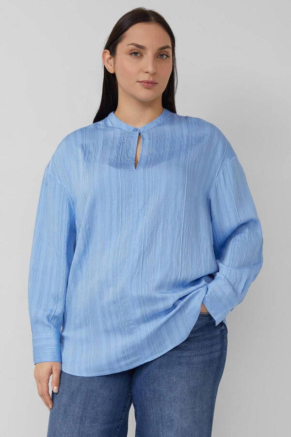 S.Oliver Curve blousetop lichtblauw