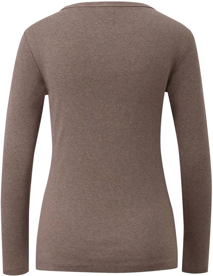 S.Oliver Curve gebreide top Plus Size bruin - Foto 2