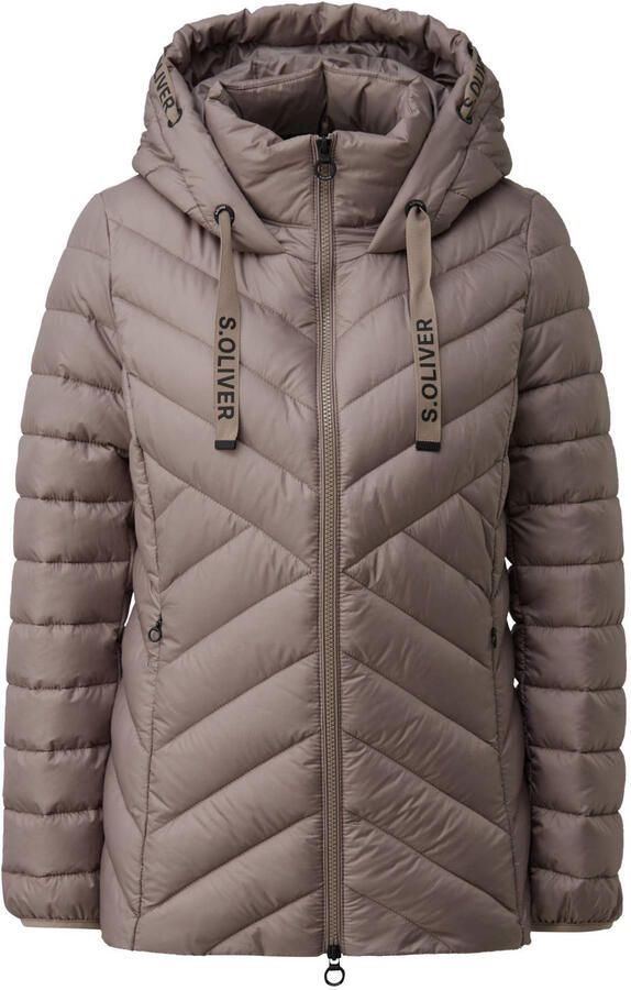 S.Oliver quilted jas taupe
