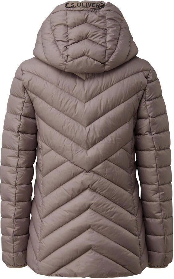 S.Oliver quilted jas taupe - Foto 2