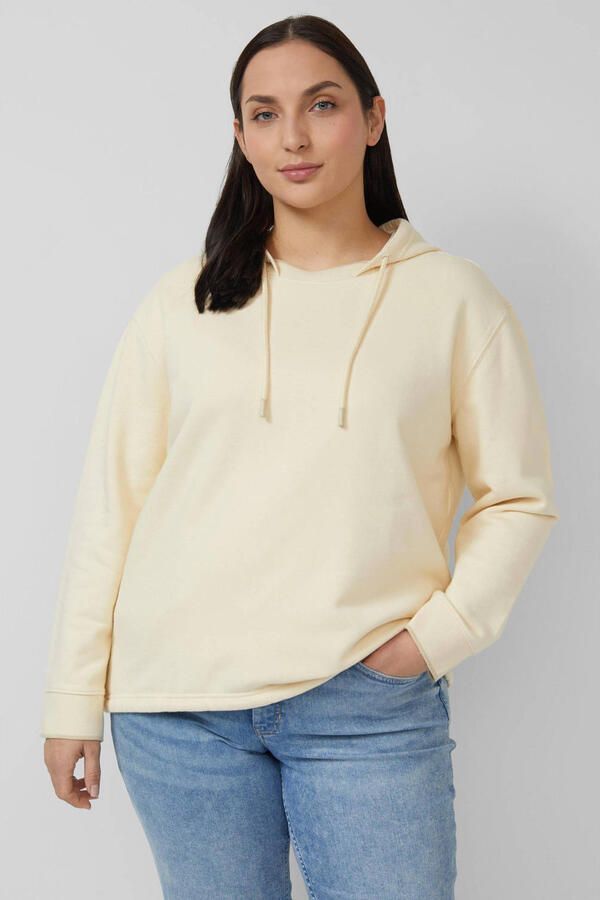 S.Oliver Curve hoodie ecru