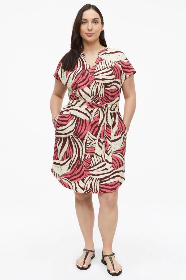 S.Oliver Curve linnen zomerjurk multi