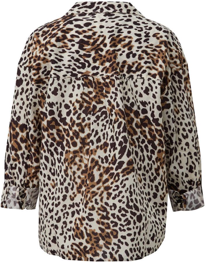 S.Oliver Curve Plus Size blouse met panterprint - Foto 2