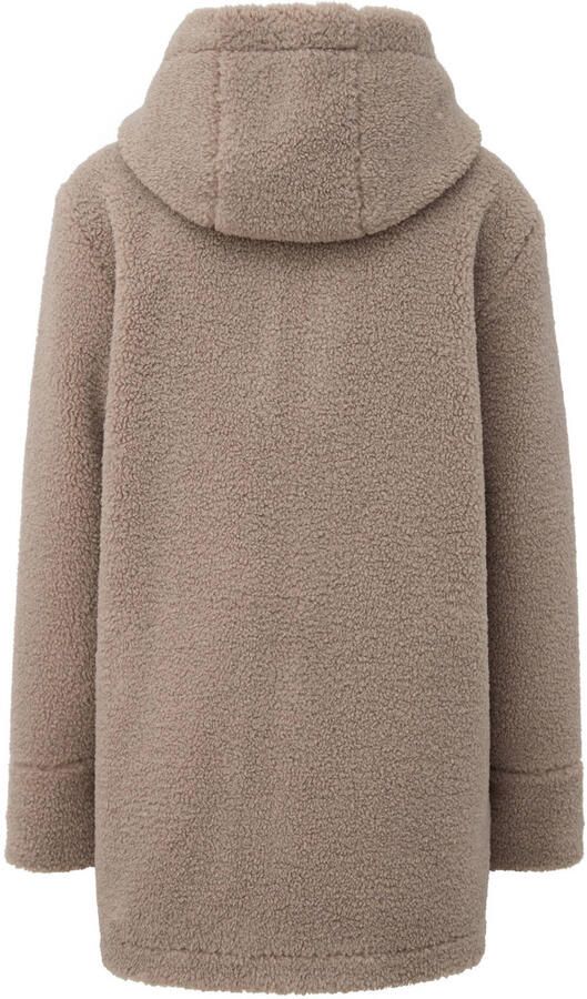 S.Oliver Curve Plus Size teddy jas taupe