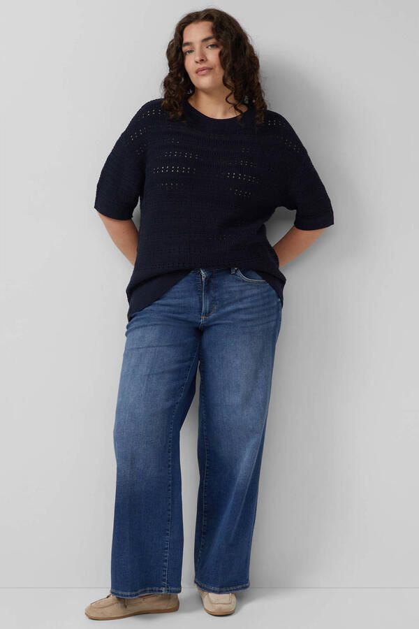 S.Oliver Curve pullover donkerblauw - Foto 3