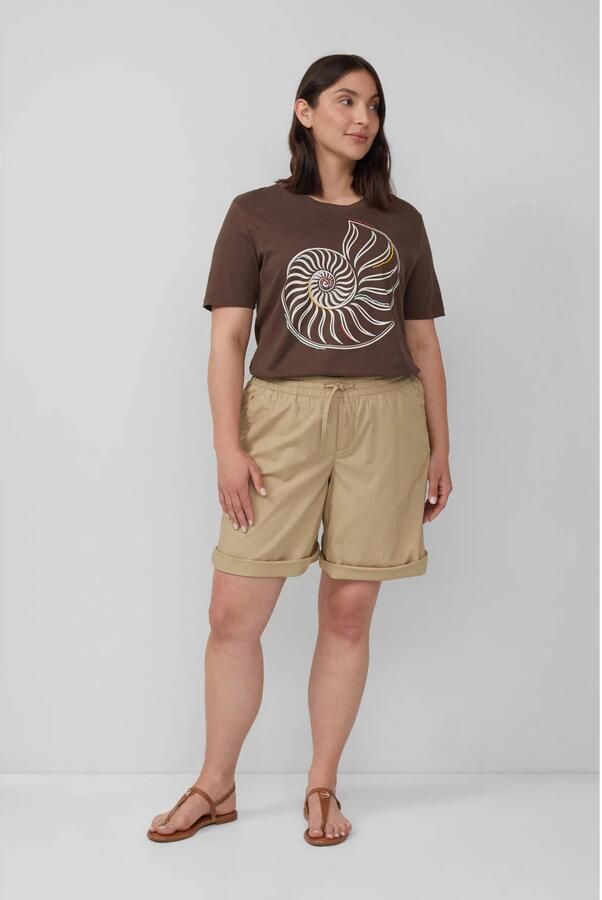 S.Oliver Curve straight regular waist casual short beige - Foto 2
