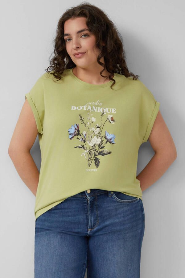 S.Oliver Curve T-shirt groen