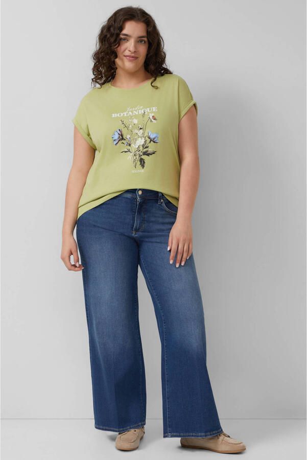 S.Oliver Curve T-shirt groen - Foto 2