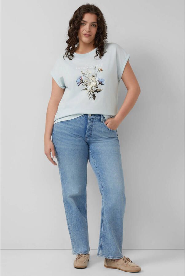 S.Oliver Curve T-shirt lichtblauw - Foto 2